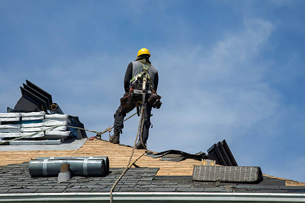 Professional Roofing technician working in Folsom, NJ